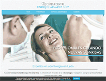 Tablet Screenshot of clinicadentalenriquealvarezdiez.com